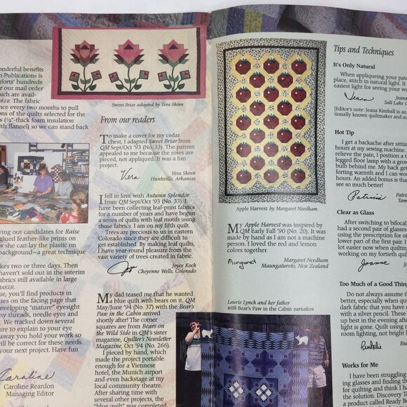 Quiltmaker Magazine September October 1997 No 57 Quilt Patterns Designs Cats Bat - Picture 3 of 12